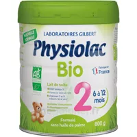 Physiolac Bio 2 Lait Pdre B/800g à VOGÜÉ